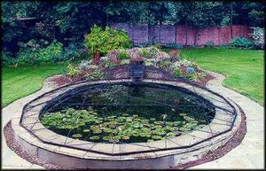 Bespoke garden pond on Garden Design page
